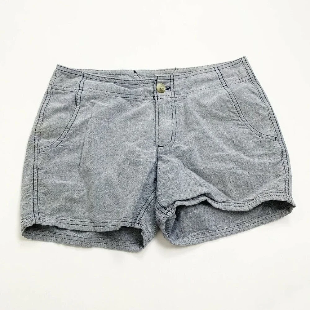 Columbia Sportswear PFG Women’s Shorts Blue Flat Front Chino Size 2